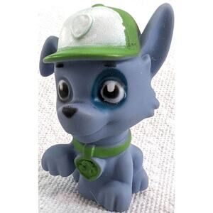 Spin Master Paw‎ Patrol Rocky Dog 2.3" Toy Figure Blue Rubber Puppy 2020
